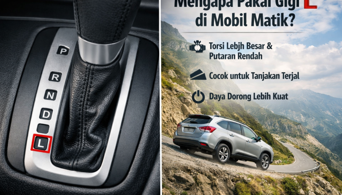 Baru Tahu Tuas Transmisi L di Mobil Matik? Ini Fungsinya